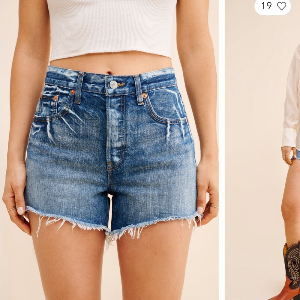 Re/Done 90s low slung shorts
